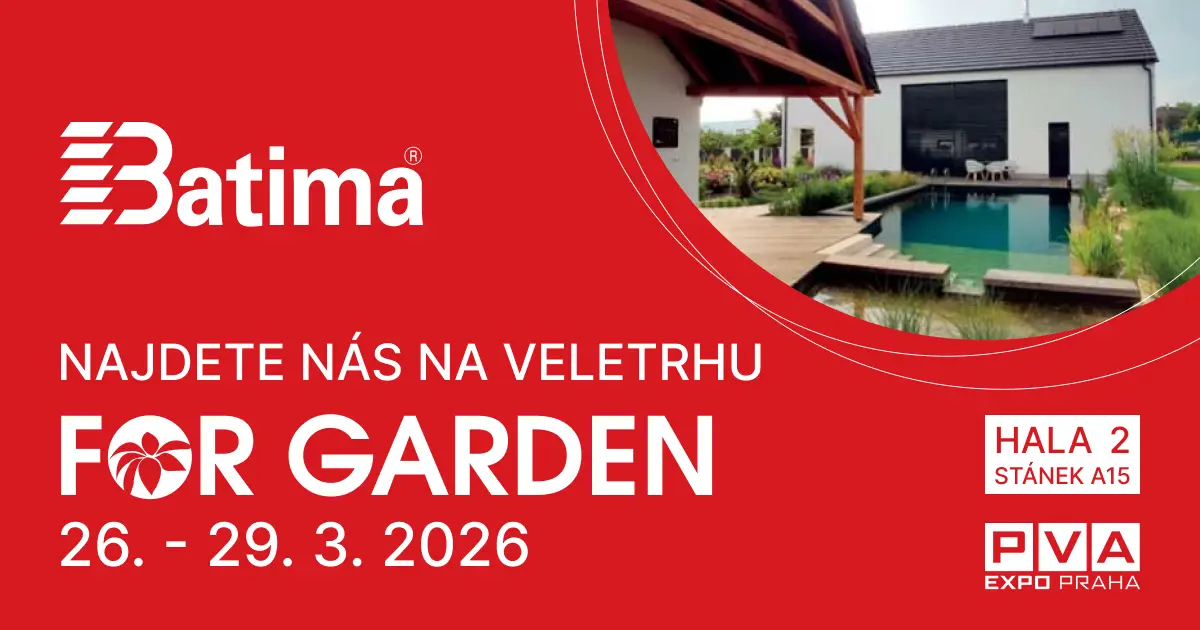 Srdečně vás zveme na výstavu FOR GARDEN 2026 - BATIMA