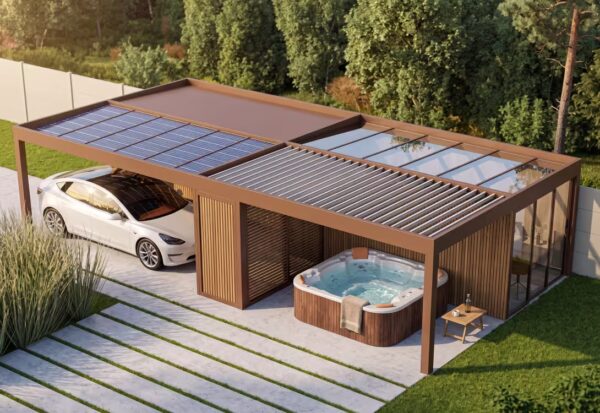 Architektura venkovního prostoru: Hliníkové pergoly a Carporty jako funkční součást moderních projektů