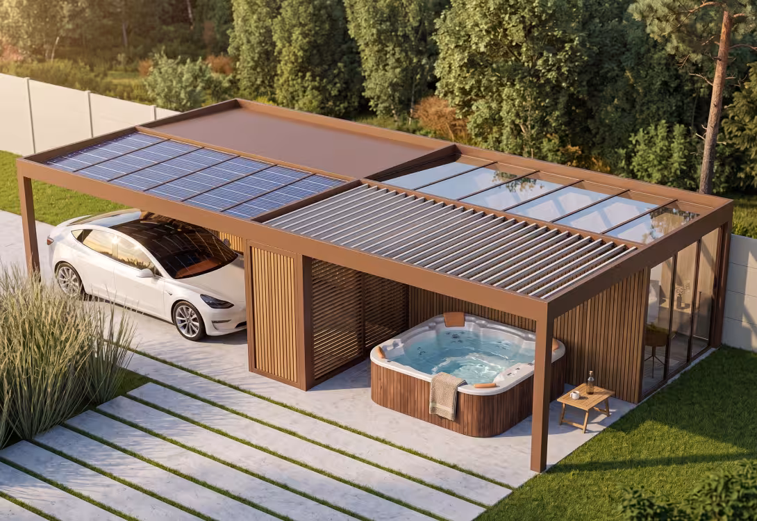 hliníková pergola a carport